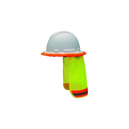 Pyramex Safety- Hard Hat Neck Shade Lime HPESHADE10